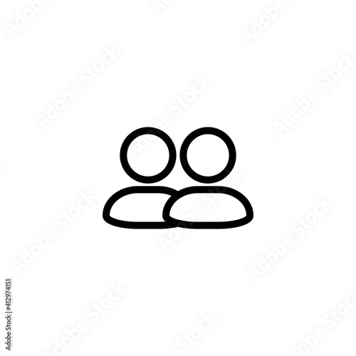 People Connection Vector Design Icon Template