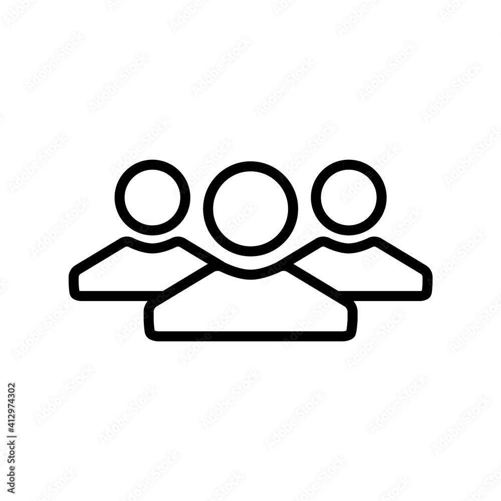 People Connection Vector Design Icon Template People Connection Vector Design Icon Template
