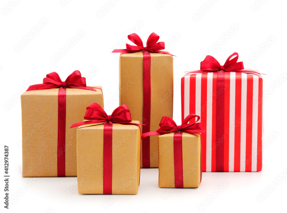 Gift boxes, gifts on a white background isolated. Gift boxes, gifts on a white background isolated.
