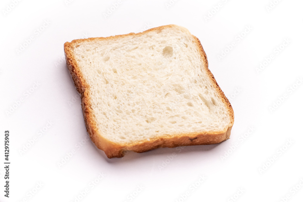 Bread isolated stock image with white background.