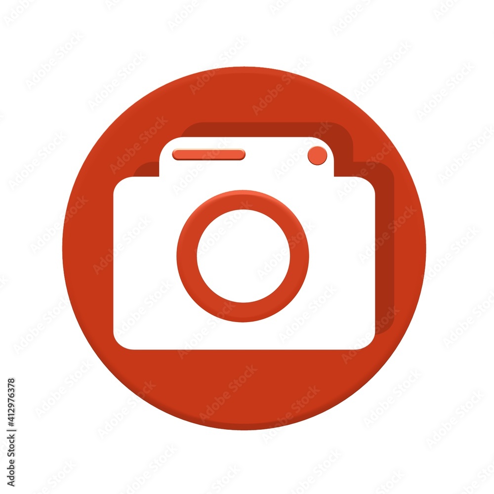elegant illustration of camera icon elegant illustration of camera icon