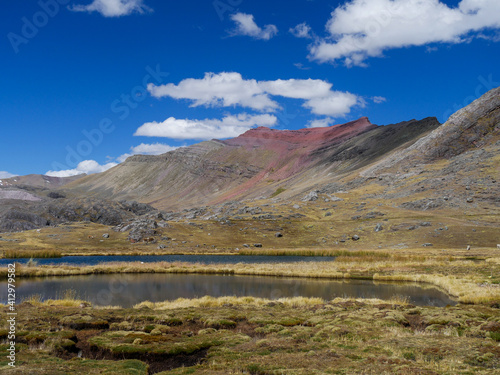 View on the mountains of Peru on the ausangate trek © Eline