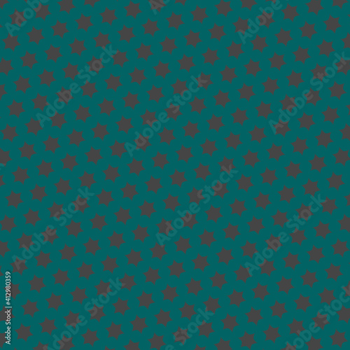 Illustration with repetitive geometric shapes, trendy color # 2F4F4F Tidewater Green. Abstract background for web pattern, wallpaper, digital graphics, packaging, objects and artistic decor.