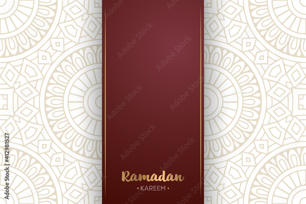 Ramadan kareem background with mandala ornament Ramadan kareem background with mandala ornament