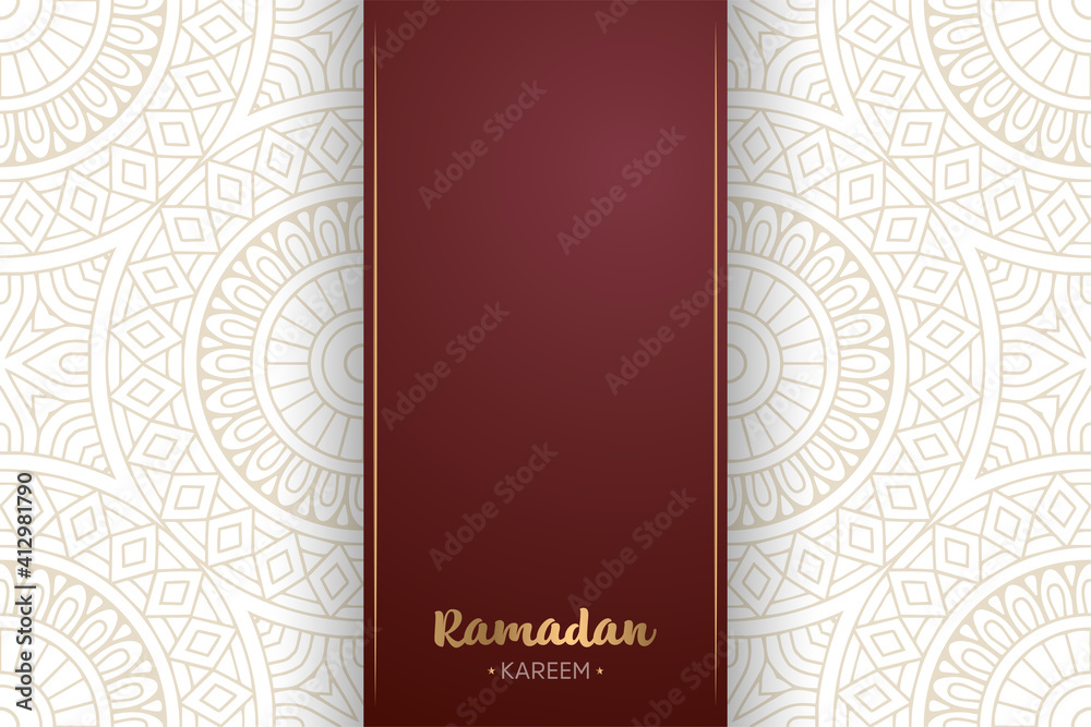 Ramadan kareem background with mandala ornament Ramadan kareem background with mandala ornament