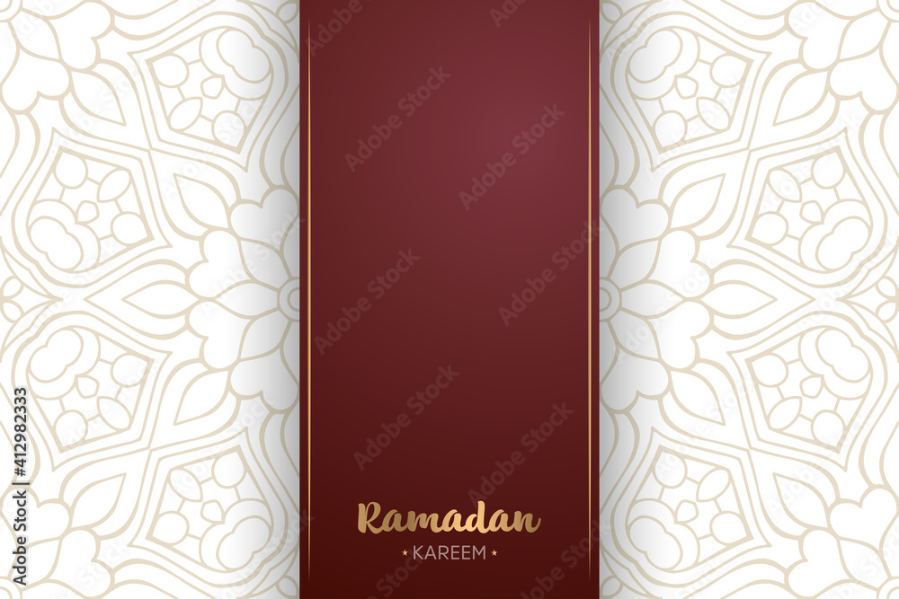 Ramadan kareem background with mandala ornament Ramadan kareem background with mandala ornament