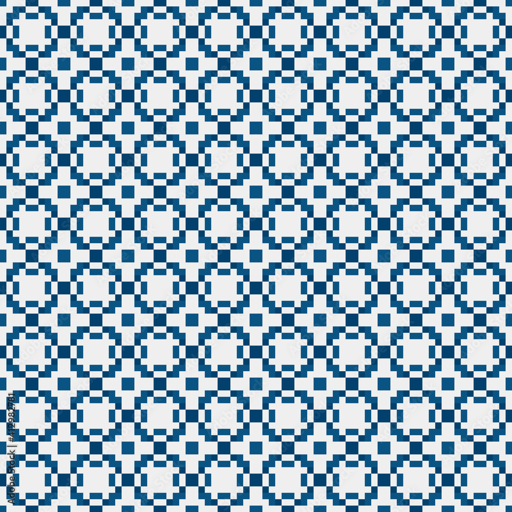 Abstract Cross Pattern generative computational art illustration