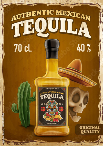 vintage tequila poster