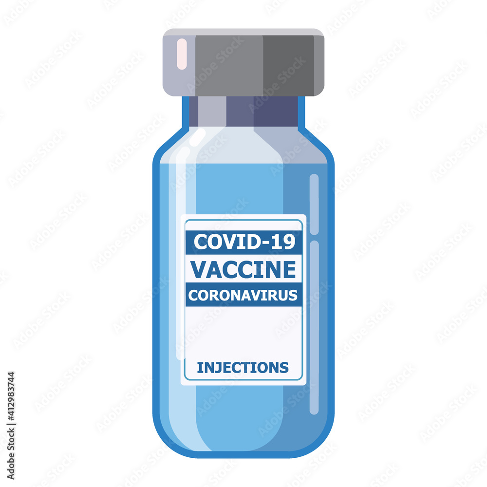 Bottle Coronavirus vaccine. Treatment, provention or fight against for coronavirus covid-19 Bottle Coronavirus vaccine. Treatment, provention or fight against for coronavirus covid-19