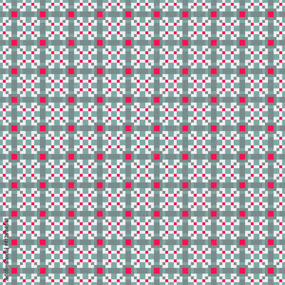 Abstract Cross Pattern generative computational art illustration