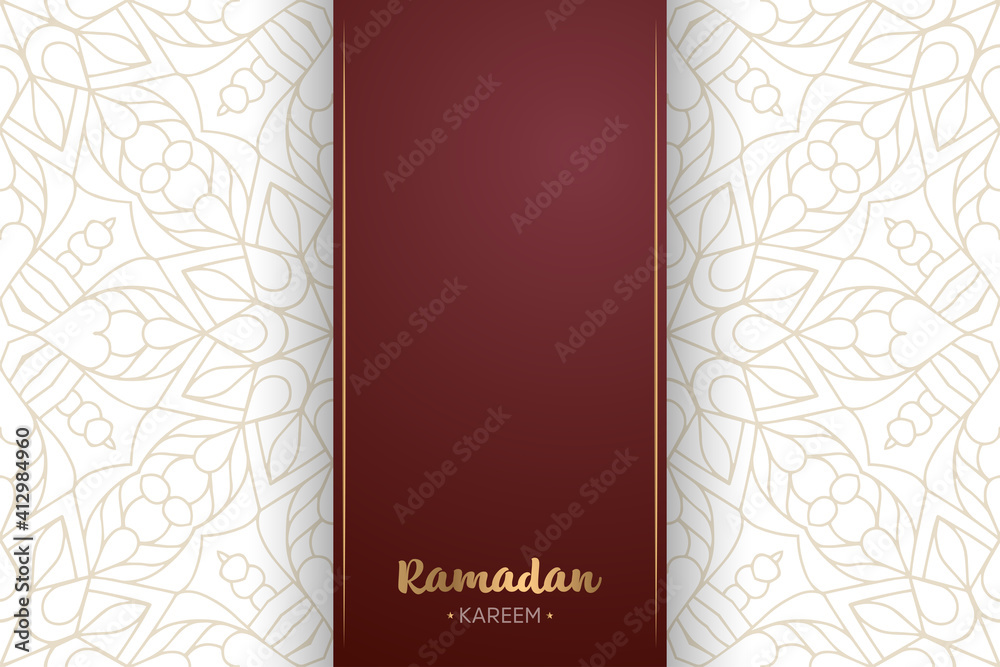 Ramadan kareem background with mandala ornament Ramadan kareem background with mandala ornament