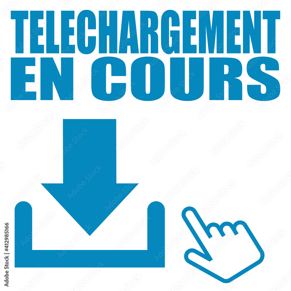 Logo téléchargement en cours.
