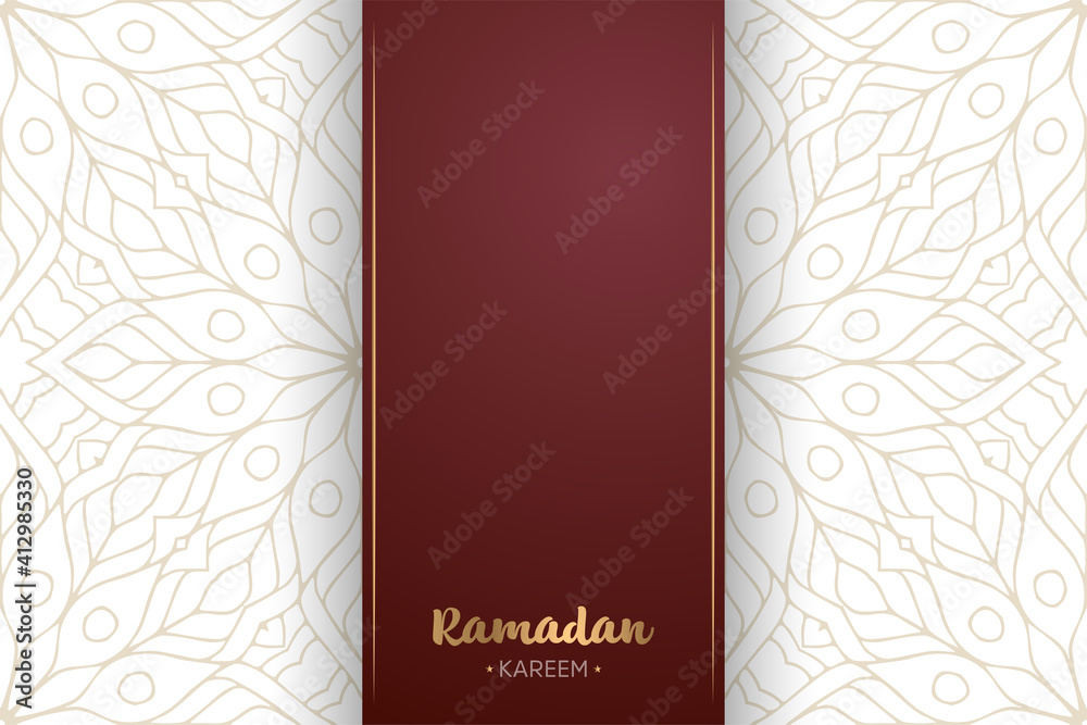 Ramadan kareem background with mandala ornament Ramadan kareem background with mandala ornament