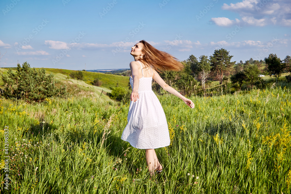 girl in the field