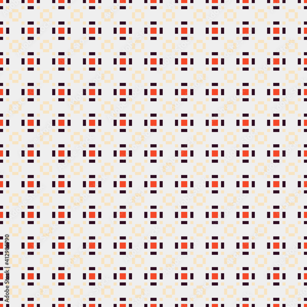 Abstract Cross Pattern generative computational art illustration