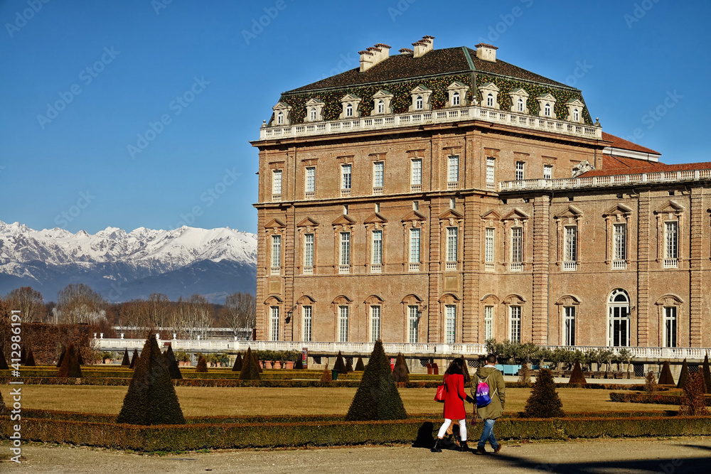 Naklejka premium The Palace of Venaria Reale - Royal residence of Savoy. Turin, Italy .