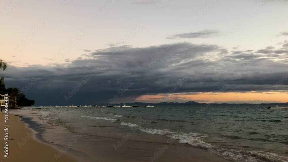 Sunset over the sea in Nosy Be. Typical African colors. Sea. Madagascar. Sunset over the sea in Nosy Be. Typical African colors. Sea. Madagascar.
