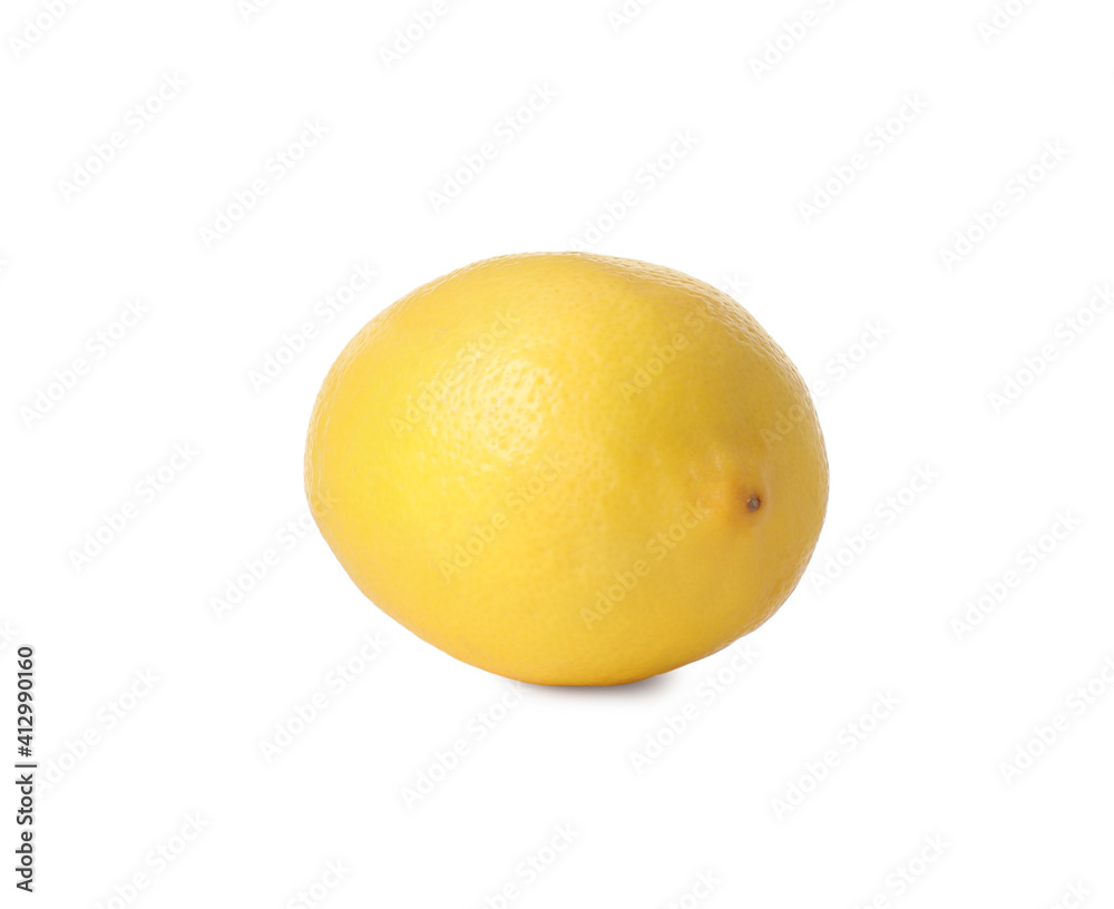 Ripe fresh lemon fruit isolated on white