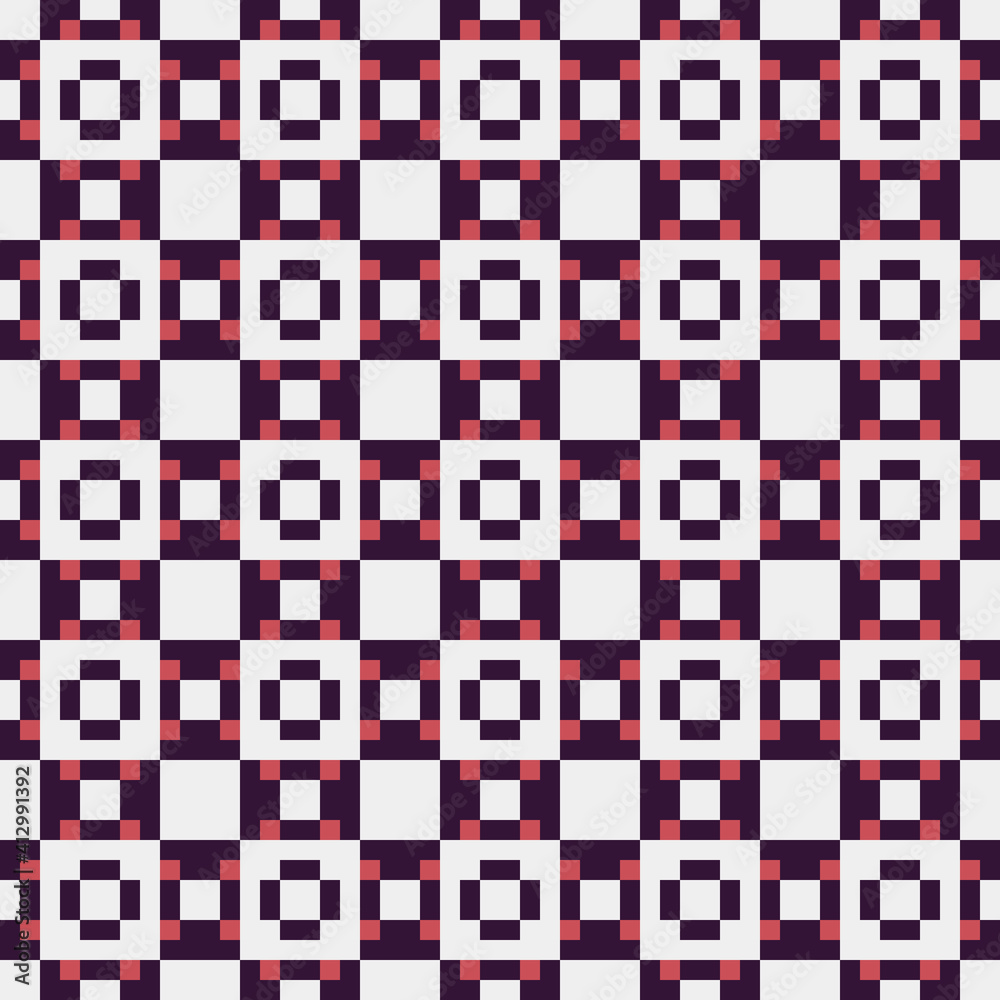 Fototapeta premium Abstract Cross Pattern generative computational art illustration