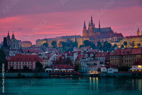 Sunset in Prague