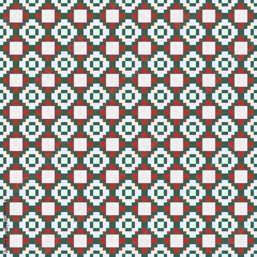 Abstract Cross Pattern generative computational art illustration