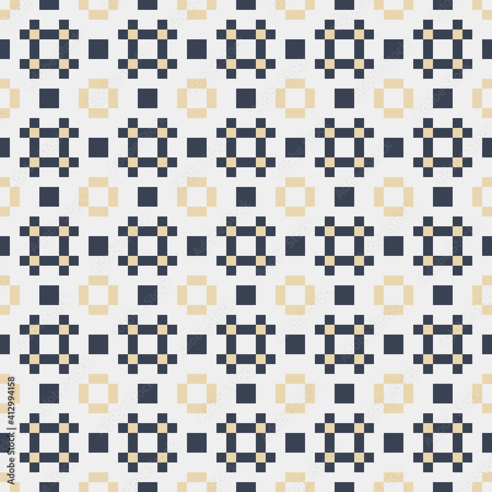 Abstract Cross Pattern generative computational art illustration