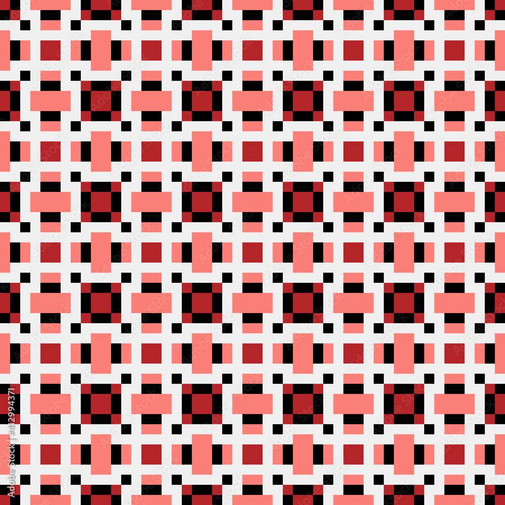 Fototapeta premium Abstract Cross Pattern generative computational art illustration