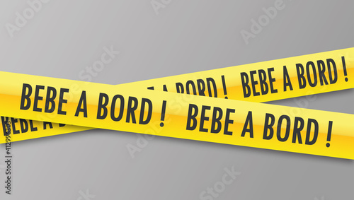 Logo bébé à bord.