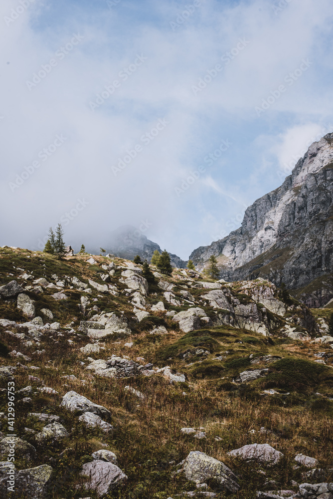 Clouds Covering Mountains at Parco regionale delle Orobie Bergamasche Clouds Covering Mountains at Parco regionale delle Orobie Bergamasche