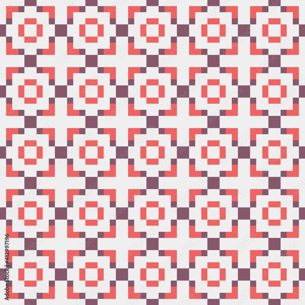 Abstract Cross Pattern generative computational art illustration