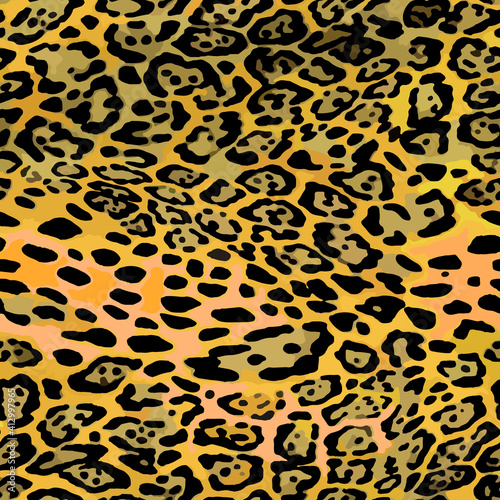Full seamless leopard cheetah texture animal skin pattern vector. Illustration design for textile fabric printing. Suitable for fashion use.