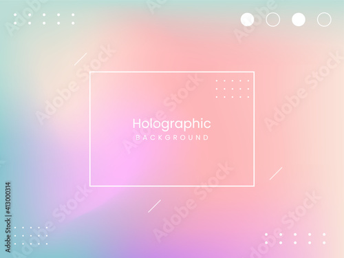 Abstract holographic background with neo memphis elements. with the colors: blue, purple, and muted pink. Suitable for posters, social media posts