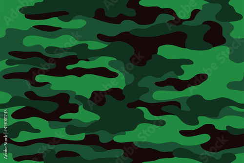 Full seamless military camouflage skin pattern vector for decor and textile. Green army masking design for hunting textile fabric printing and wallpaper. Design for fashion and home design.