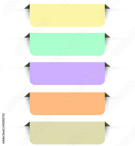 Set of colorful vector banners