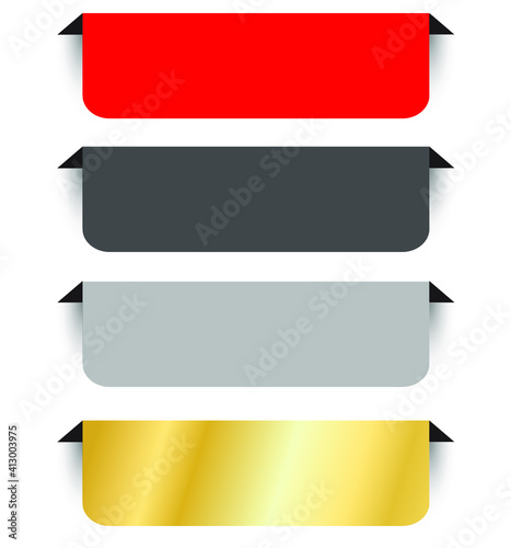 Set of colorful vector banners