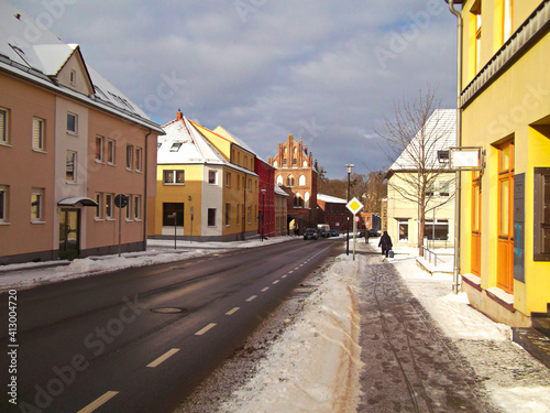 Winter in den Straßen von Templin © silbertaler
