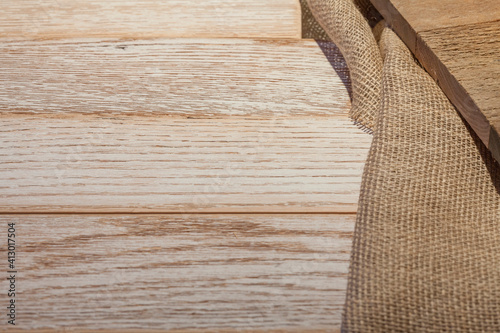 Wood and Burlap Blank Backdrop