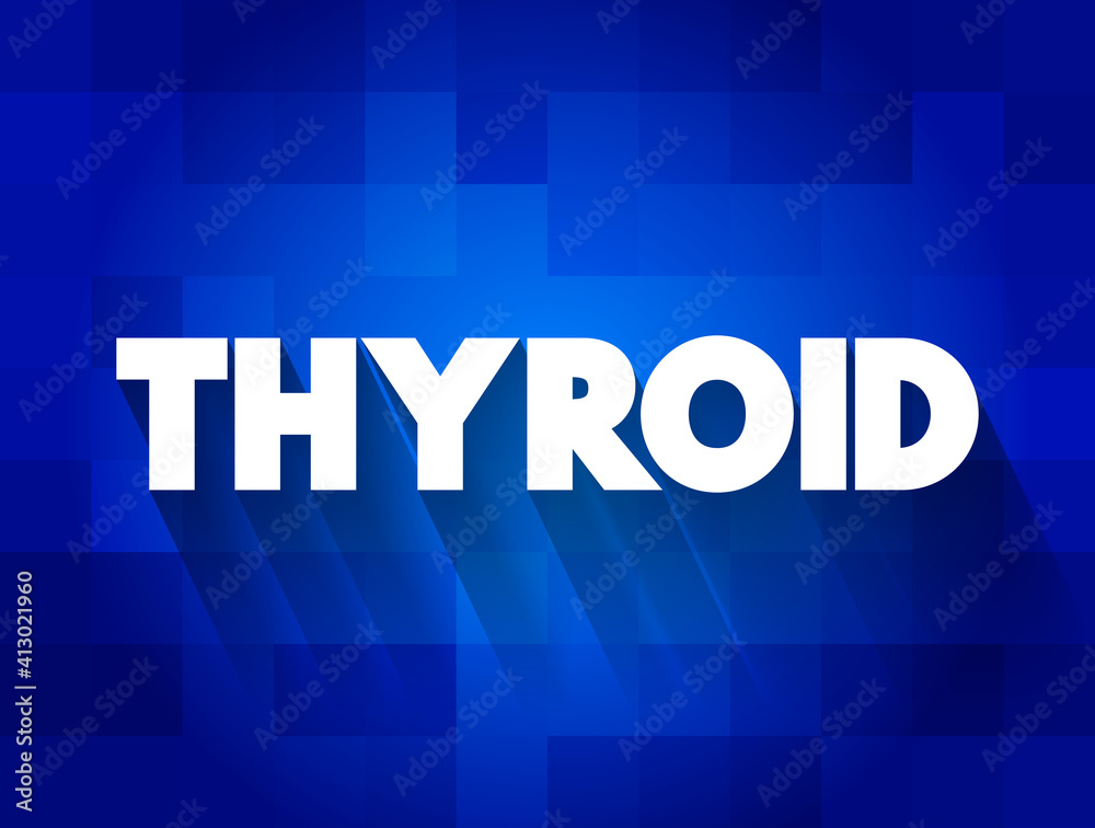 Thyroid text quote, concept background