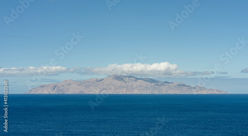 Billede på lærred View towards Brava island from Sao Filipe, the capital of the island