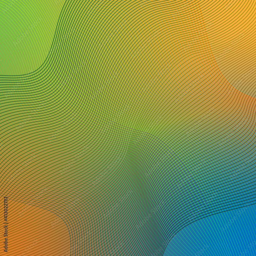 Fototapeta premium Abstract background concept vector waves lines