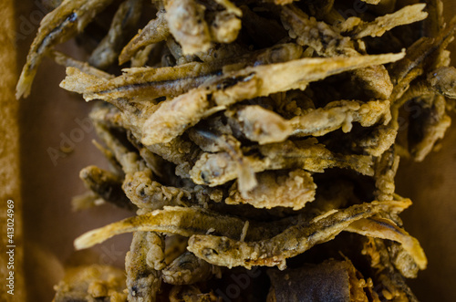 fresh river breaded fried fish photo