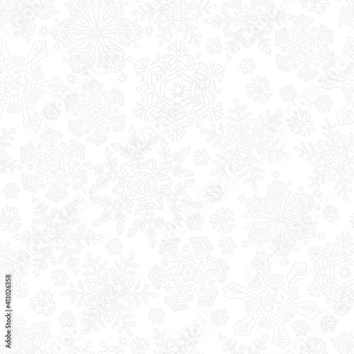 Snowflakes Seamless Decorative Pattern Illustration