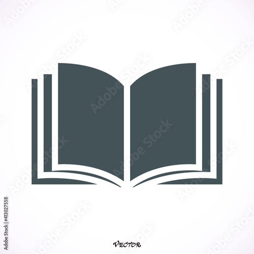 book icon. sign design black