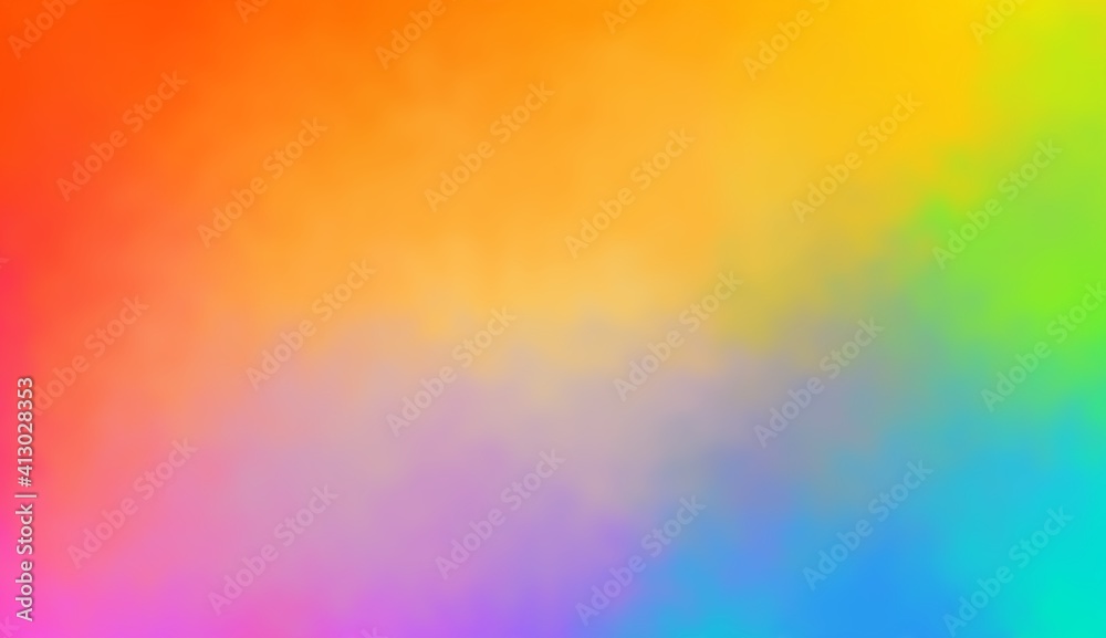 Abstract blurred gradient rainbow mesh background texture.Colorful smooth.Suitable For Wallpaper,Banner,Card design, Book Illustration,print.Violet purple blue green pink yellow red orange colors.