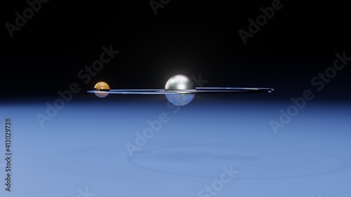 3d rendered illustration of Hydrogen