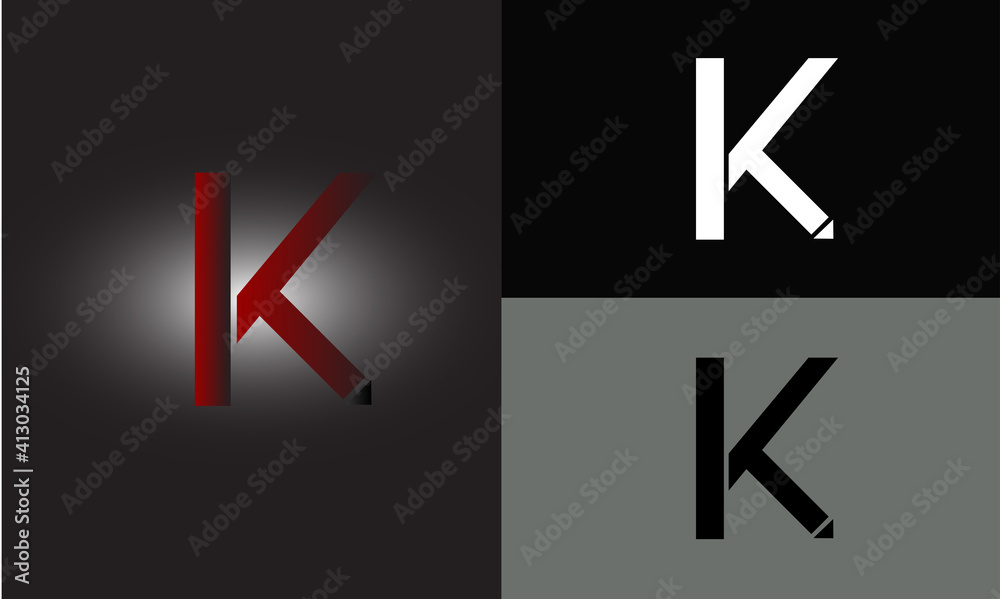 Grafic Vector Of Abstract letter K logo design. Creative,Premium Minimal emblem design template. Graphic Alphabet Symbol for Corporate Business Identity. Initial K vector element Grafic Vector Of Abstract letter K logo design. Creative,Premium Minimal emblem design template. Graphic Alphabet Symbol for Corporate Business Identity. Initial K vector element