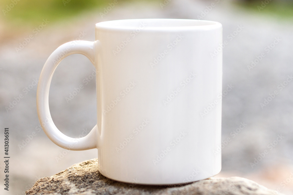 Obraz premium White Mug mockup 11 oz 