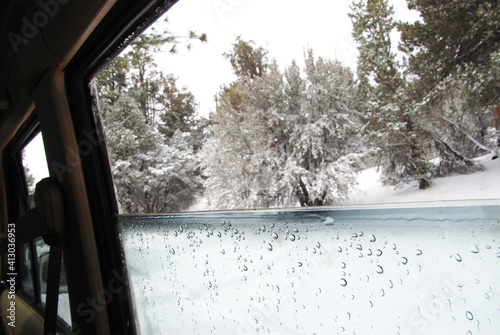 Vehicle Window in Winter