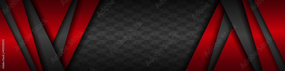 Abstract 3d metallic red shiny color black frame layout modern tech design . Modern dark metal corporate concept banner vector template background Abstract 3d metallic red shiny color black frame layout modern tech design . Modern dark metal corporate concept banner vector template background