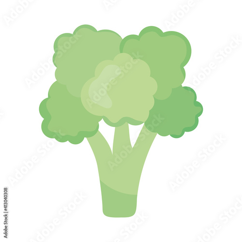 broccoli vegetable icon, colorful design